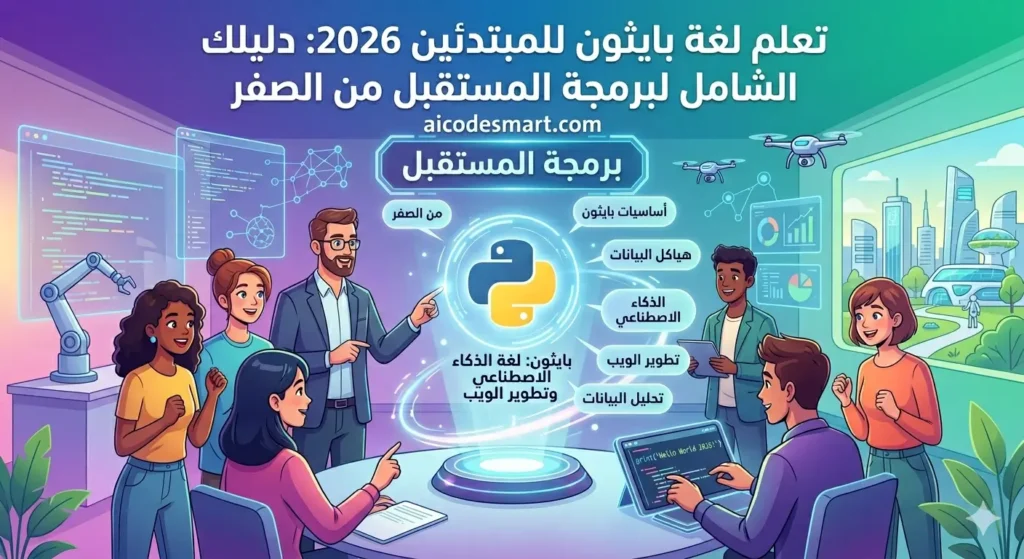 علم لغة بايثون للمبتدئين 2026 دليلك الشامل من الصفر