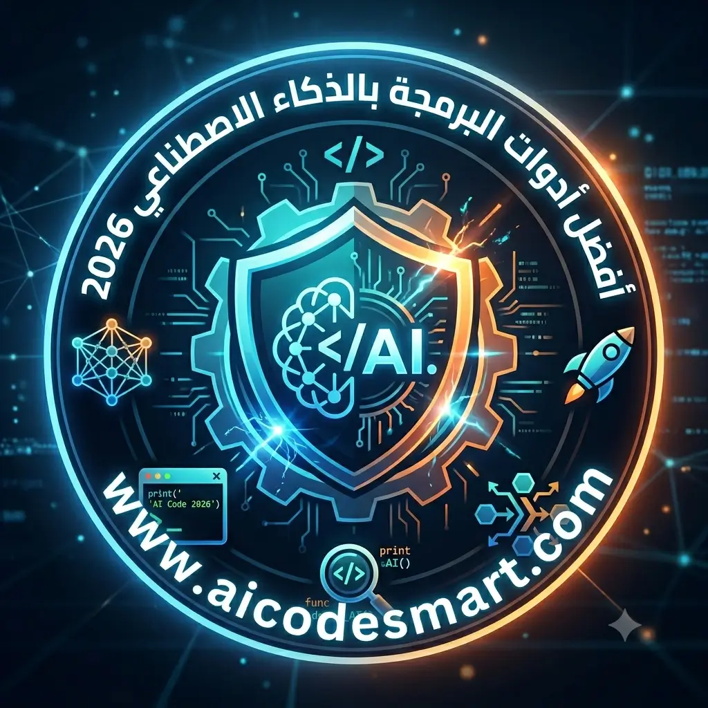 شعار أفضل أدوات البرمجة بالذكاء الاصطناعي 2026 لموقع aicodesmart.com