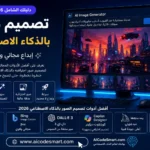 تصميم صور بالذكاء الاصطناعي 2026 باستخدام أفضل أدوات AI المجانية مثل Gemini وBing Image Creator وDALL·E لإنشاء صور احترافية بسهولة. مقدم من موقع aicodesmart.com