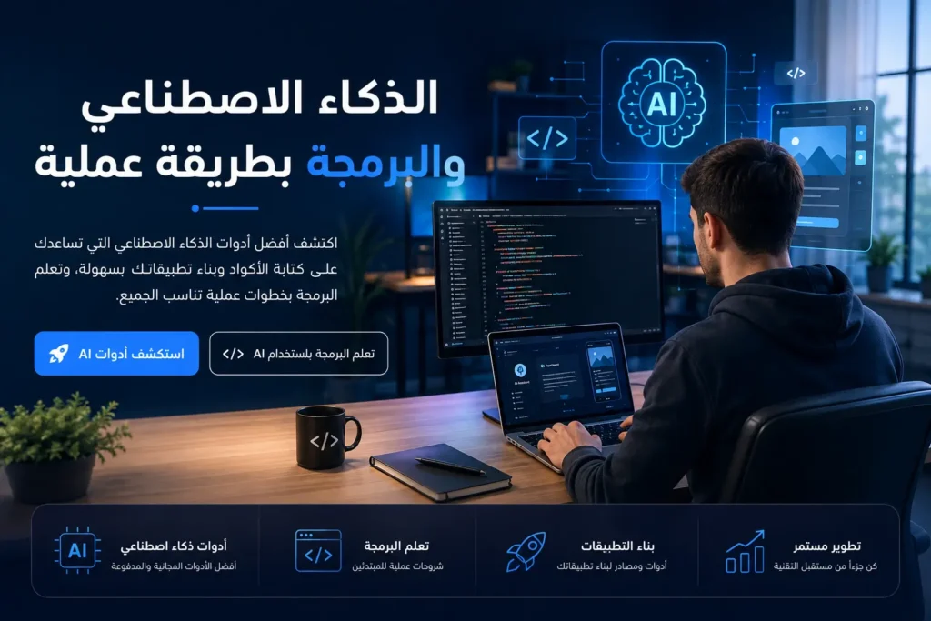 أدوات الذكاء الاصطناعي والبرمجة وبناء التطبيقات